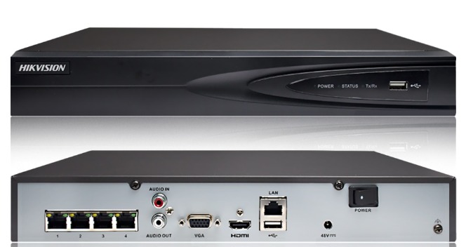 NVR 8 Megapixel (4K) / 4 Puertos PoE+ / Videoanaliticos  DS-7604NI-K1/4P(C)