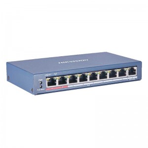 Switch PoE / 8 Puertos 10/100 Mbps 802.3af/at (30W)  DS-3E0109P-E/M(B)  Hikvision