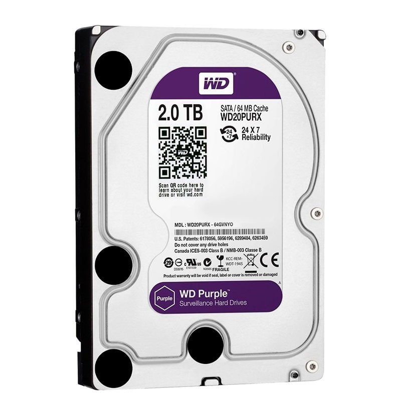 Disco Duro PURPLE   2TB  Videovigilancia  WD20PURZ