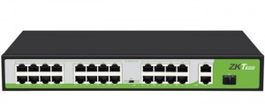 Switch PoE de 24 Puertos 10/100Mbps NO ADMINISTRADO  PE242-300-C  ZKTECO